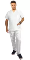 Pánske zdravotné nohavice biele #1