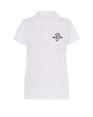 Zdravotnícka polokošeľa dámska s výšivkou Unidress- Zdravý sluch