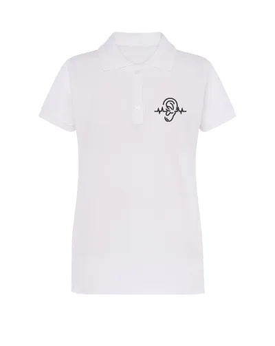 Zdravotnícka polokošeľa dámska s výšivkou Unidress- Zdravý sluch