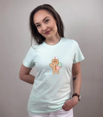 Zdravotnícke tričko Unidress- perníková sestrička s tabletkou