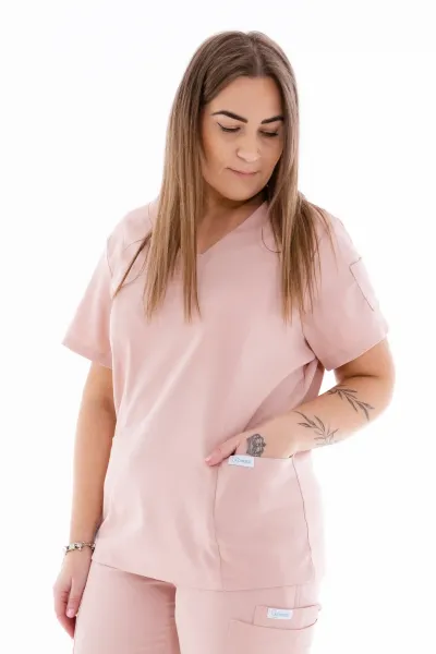 Zdravotnícka blúzka Unidress Basic-púdrová