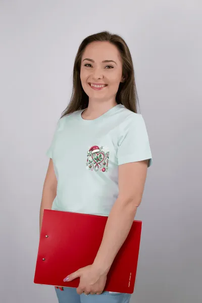 Zdravotnícke tričko Unidress-Vianočný motív