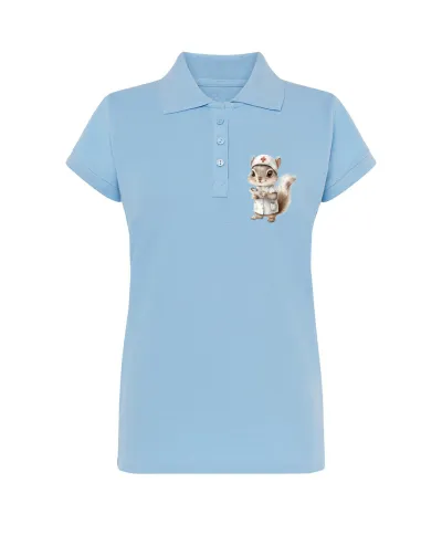 Dámska polokošeľa s potlačou- Pani Veverička