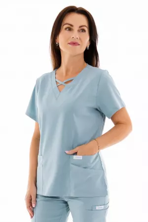 Zdravotnícka blúzka Unidress Comfort-modrý oceán