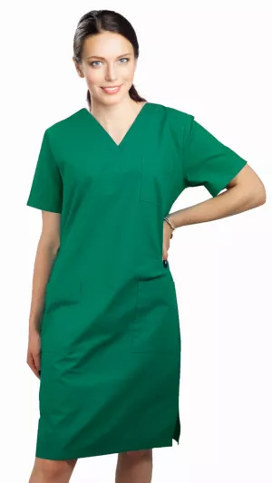 Zdravotnícke Šaty Zelené bavlnené