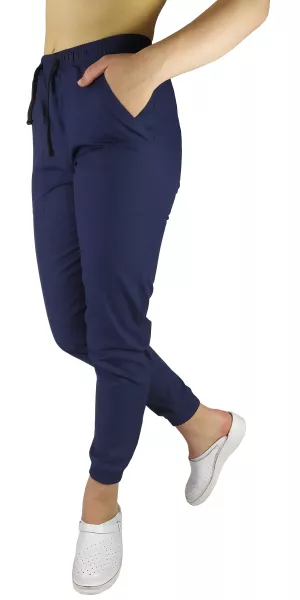 Zdravotnícke nohavice jogger - Tm.Modré