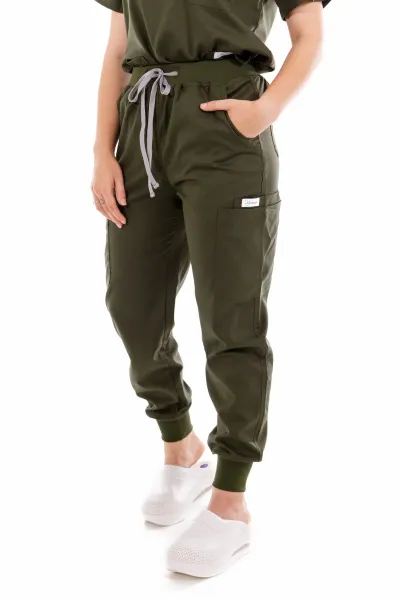 Dámske zdravotnícke nohavice Premium soft-Khaki