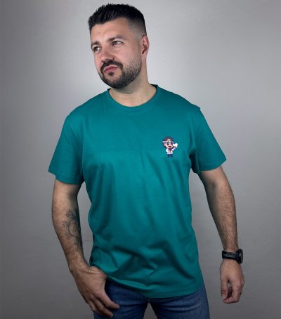 Pánske zdravotnícke tričko s potlačou- zubný kamarát