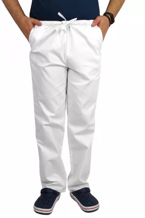Pánske zdravotné nohavice biele