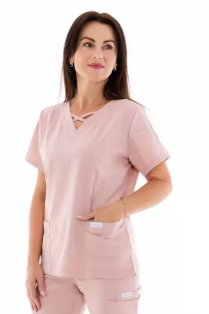 Zdravotnícka blúzka Unidress Comfort-púdrová