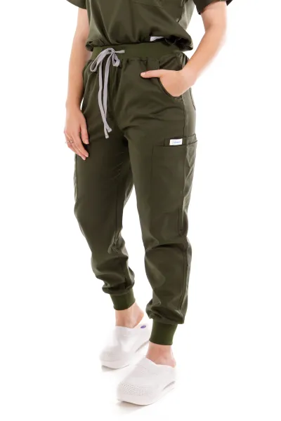 Dámske zdravotnícke nohavice Premium soft-Khaki