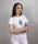 Dámske zdravotnícke tričko UNIDRESS – Anatomické srdce s vločkami (potlač v strede hrudníka) #2