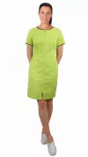 Zdravotnícke Šaty na Zips Limetkové #4