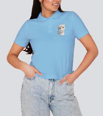 Dámska polokošeľa s potlačou- Pani Mačka