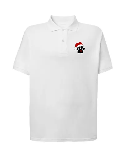 Pánska zdravotnícka polokošeľa UNIDRESS – Labka v Santa čiapke