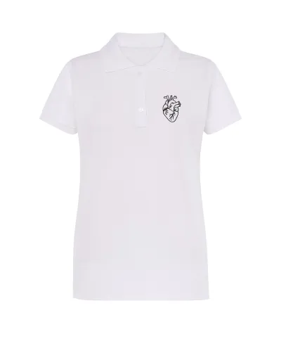 Zdravotnícka polokošeľa dámska s výšivkou Unidress- srdce