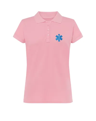 Zdravotnícka polokošeľa dámska s výšivkou Unidress- Aeskulapova palica