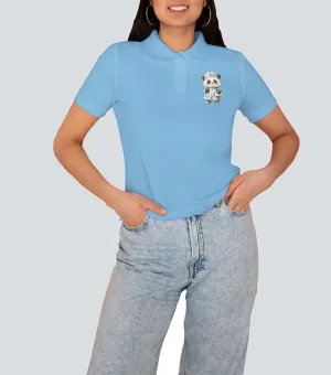 Dámska polokošeľa s potlačou- Pani Panda