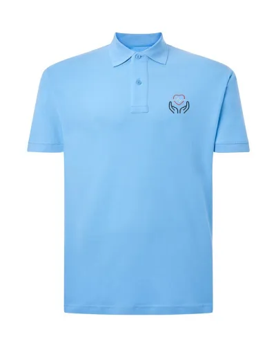 Zdravotnícka polokošeľa pánska s výšivkou Unidress-srdce s EKG v rukách