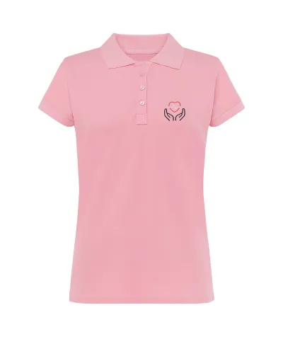 Zdravotnícka polokošeľa dámska s výšivkou Unidress-srdiečko s EKG v rukách