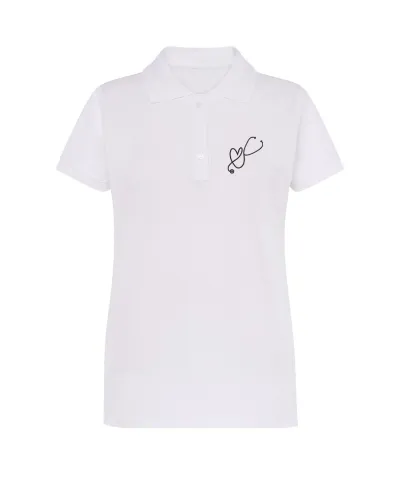 Zdravotnícka polokošeľa dámska s výšivkou Unidress- srdcový fonendoskop