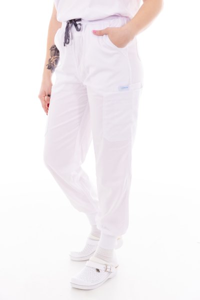 Zdravotnícke nohavice Unidress Premium Soft-biele