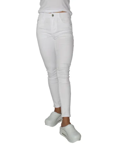 Zdravotnícke biele nohavice Jeans