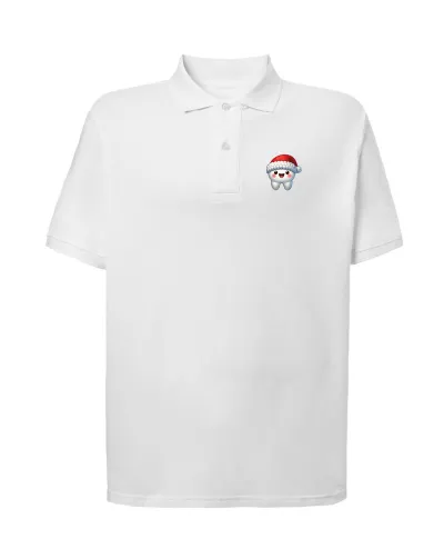 Pánska zdravotnícka polokošeľa UNIDRESS – Zúbok v Santa čiapke