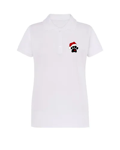 Dámska zdravotnícka polokošeľa UNIDRESS – Labka v Santa čiapke