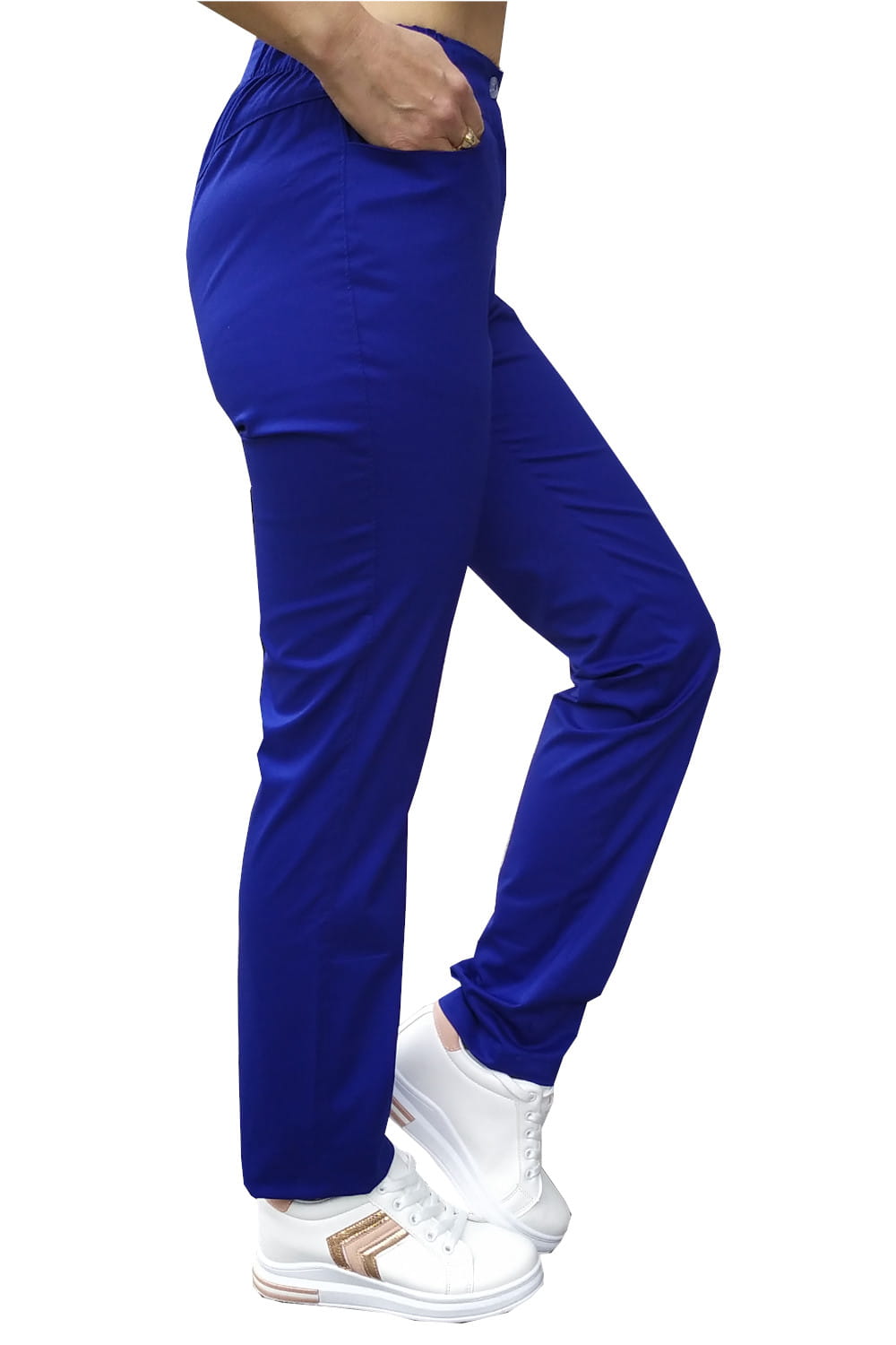 Zdravotnícke Nohavice Elastické Modré #1