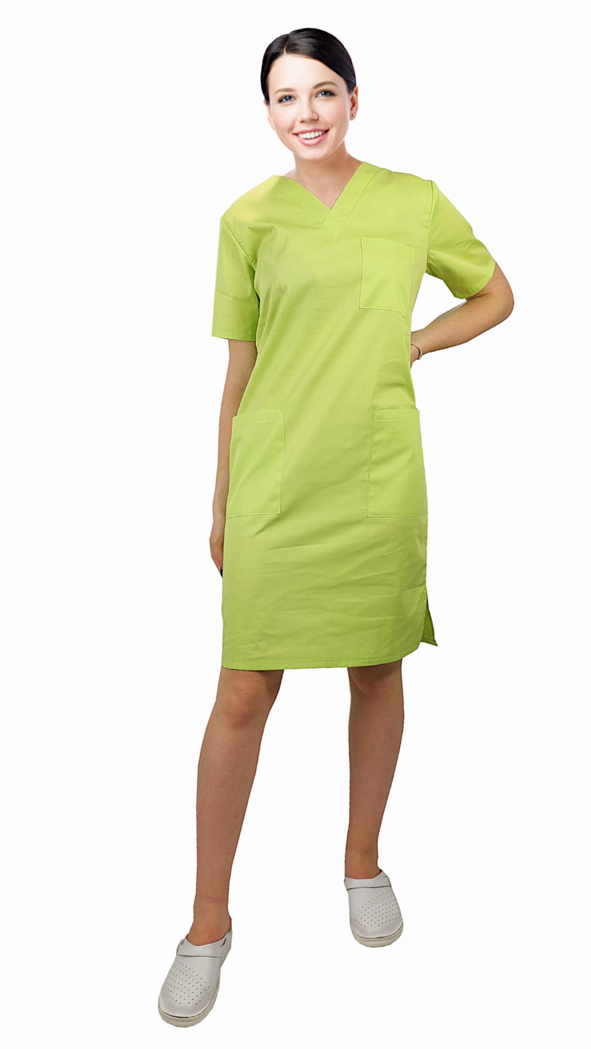 Zdravotnícke Šaty Limetkové #2